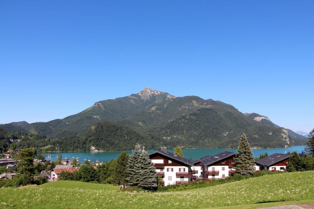 Ferienwohnung Schossleitner - Der Wohlfuehl-Ansitz Am Wolfgangsee Mit Weitblick Sankt Gilgen Exterior photo