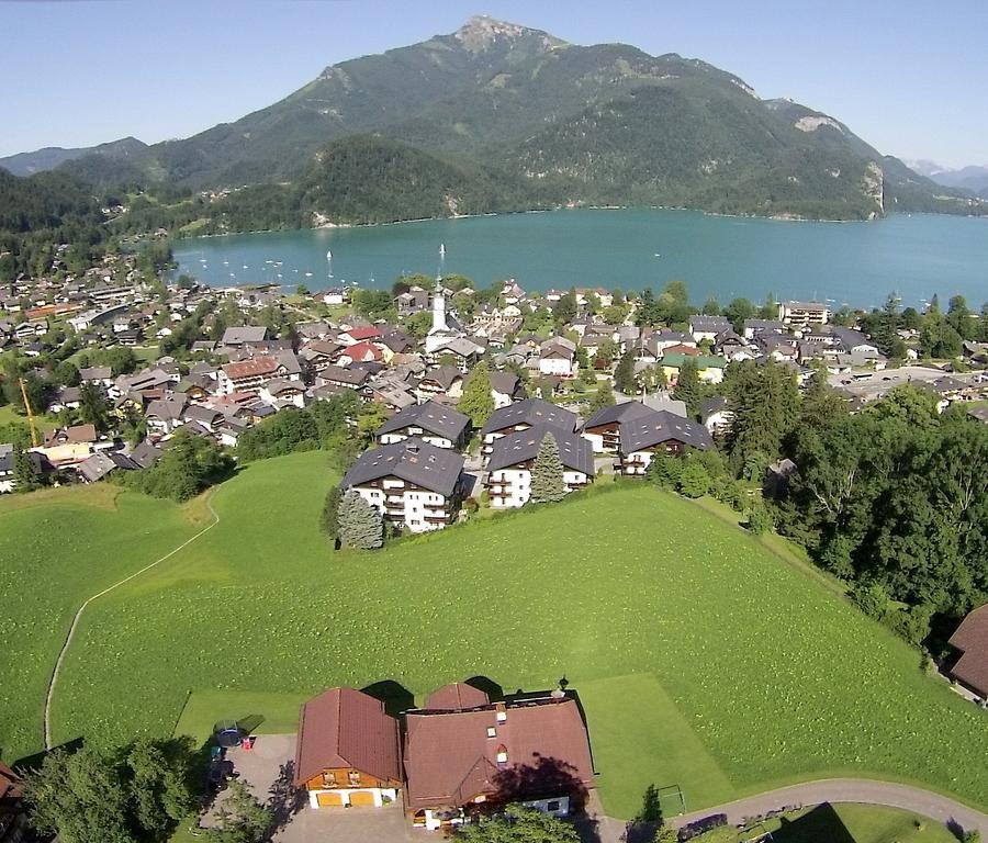 Ferienwohnung Schossleitner - Der Wohlfuehl-Ansitz Am Wolfgangsee Mit Weitblick Sankt Gilgen Exterior photo